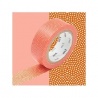 masking tape déco samekomon kaki (peau de raie rouge orangé) 15mm*10m