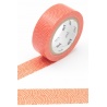 masking tape déco samekomon kaki (peau de raie rouge orangé) 15mm*10m