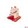 Maneki Neko animé 100% SOLAiRE richesse blanc h8cm