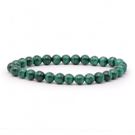 Bracelet perles en MALAChiTE 6mm