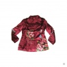 Veste FLEURS & PAPiLLON bordeaux 100% viscose